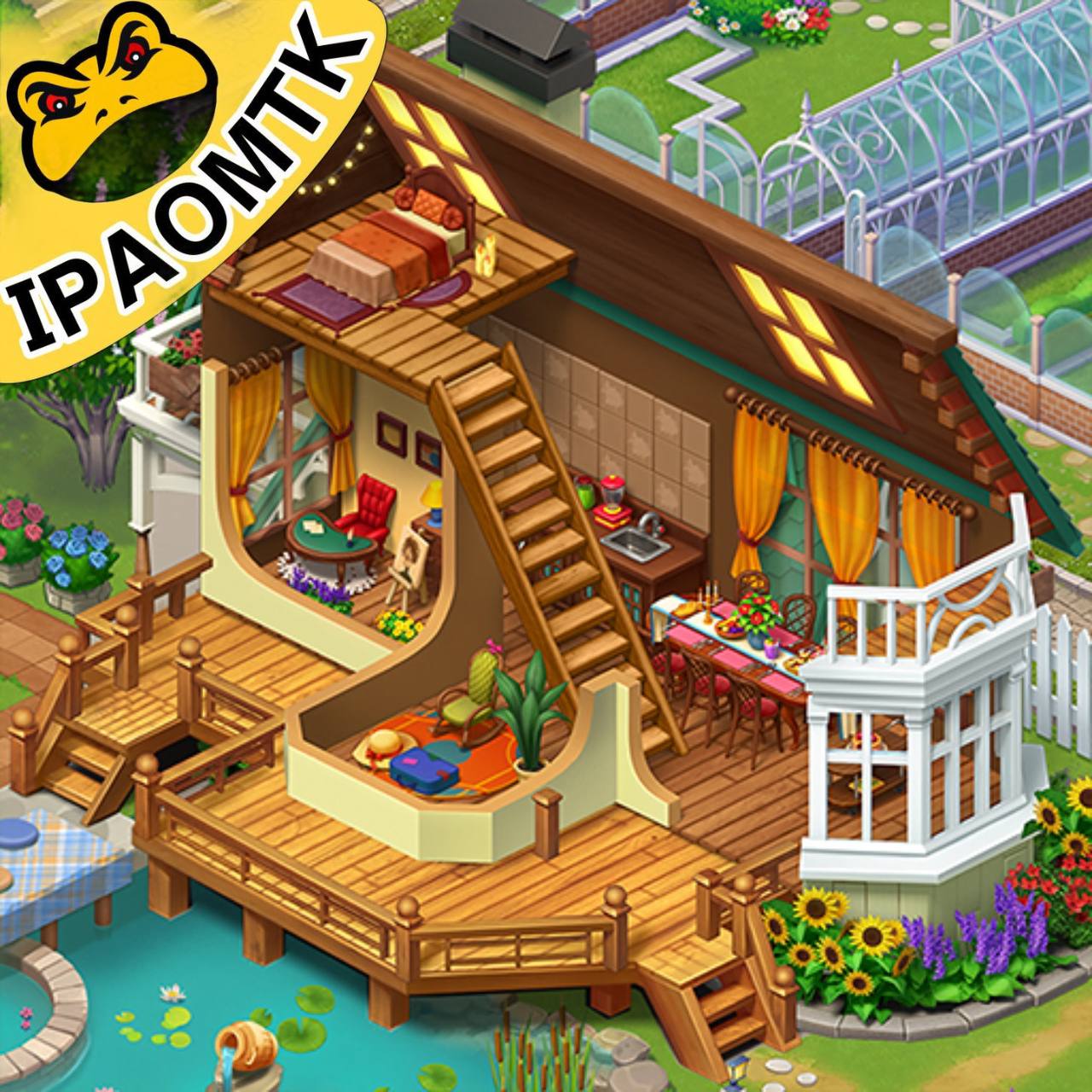 Merge Manor Sunny House IPA MOD v1.3.15 (Unlimited Currencies) iOS